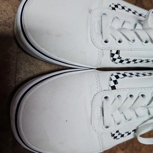 Vans Ward Off The Wall White Checker Stripe Canvas Size 8.5 men's 10 Women's - Picture 8 of 8
